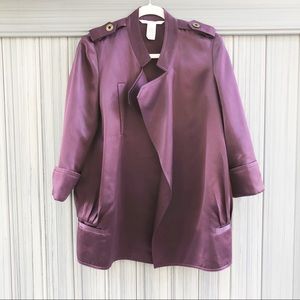 DVF Purple Silk Jacket\Blazer